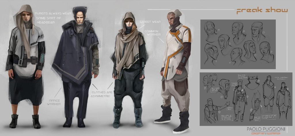 Freak Show Characters Concepts Paolo Puggioni Concept Art